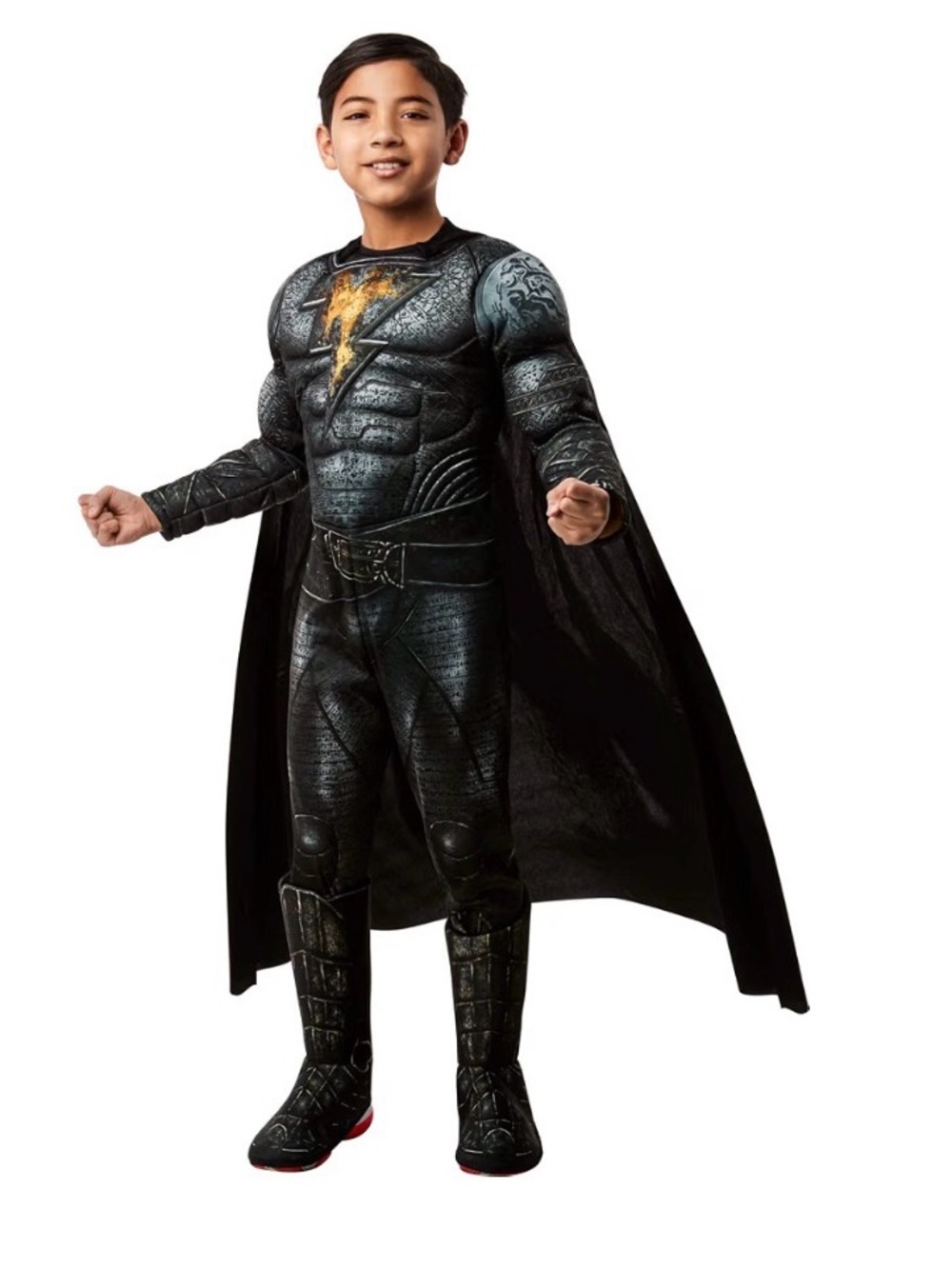 NWT DC Black Adam: Black Adam Deluxe Costume for Kids, Boy's small 6-7